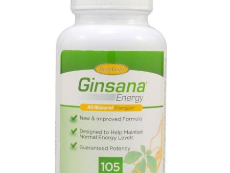 BODYGOLD - Ginsana Energy - 105 VegCaps For Sale