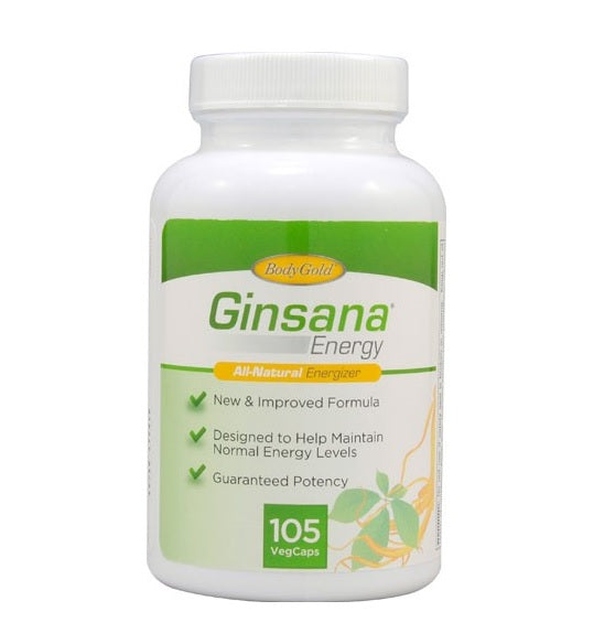 BODYGOLD - Ginsana Energy - 105 VegCaps For Sale