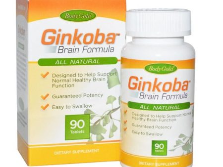 BODYGOLD - Ginkoba Brain Formula - 90 Tablets For Cheap