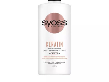 Condicionador para cabelos crespos e secos KERATIN 440 ml For Cheap